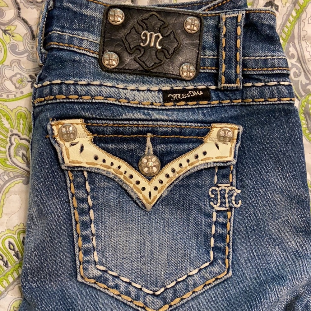 Miss Me Boot Jeans leather JPW5120 Womens 29 x 31